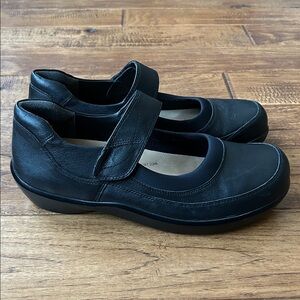 Ziera Super Support Abby Mary Jane Comfort Shoes Black Leather Size 41 / US 10.5